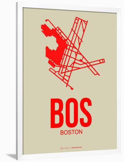 Bos Boston Poster 1-NaxArt-Framed Art Print