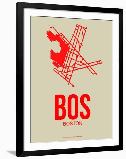 Bos Boston Poster 1-NaxArt-Framed Art Print