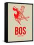 Bos Boston Poster 1-NaxArt-Framed Stretched Canvas