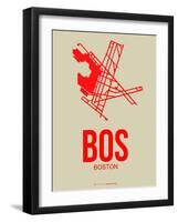 Bos Boston Poster 1-NaxArt-Framed Art Print