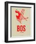 Bos Boston Poster 1-NaxArt-Framed Art Print