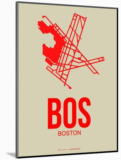 Bos Boston Poster 1-NaxArt-Mounted Art Print