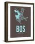 Bos Boston Poster 2-NaxArt-Framed Art Print