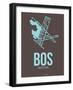 Bos Boston Poster 2-NaxArt-Framed Art Print