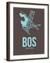 Bos Boston Poster 2-NaxArt-Framed Art Print