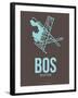 Bos Boston Poster 2-NaxArt-Framed Art Print