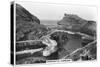 Boscastle Harbour, Cornwall, 1937-null-Stretched Canvas