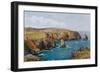 Boscastle, the Coast from Willapark P-Alfred Robert Quinton-Framed Giclee Print