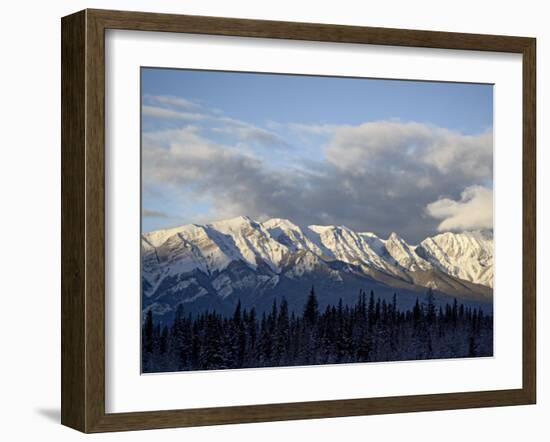 Bosche Range in Winter, Jasper National Park, Rocky Mountains, Alberta, Canada-James Hager-Framed Photographic Print