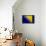 Bosnia And Hercegovina Flag Design with Wood Patterning - Flags of the World Series-Philippe Hugonnard-Framed Stretched Canvas displayed on a wall