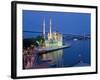 Bosphoros River Bridge and Ortakoy Camii Mosque, Ortakoy District, Istanbul, Turkey-Gavin Hellier-Framed Photographic Print