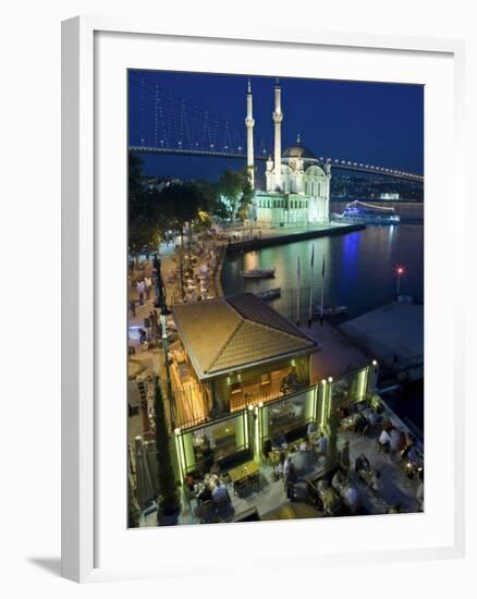 Bosphoros River Bridge and Ortakoy Camii Mosque, Ortakoy District, Istanbul, Turkey-Gavin Hellier-Framed Photographic Print