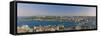 Bosphorus and Golden Horn Panorama from Galata Tower, Istanbul, Turkey-Michele Falzone-Framed Stretched Canvas