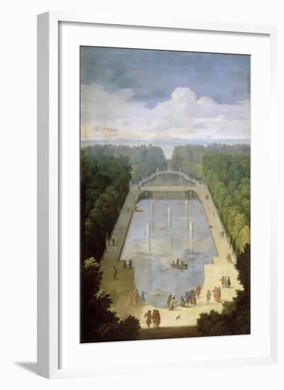 Bosquet De L'Île Royale and Bassin Du Miroir in the Gardens of Versailles-Etienne Allegrain-Framed Giclee Print