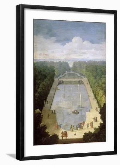 Bosquet De L'Île Royale and Bassin Du Miroir in the Gardens of Versailles-Etienne Allegrain-Framed Giclee Print