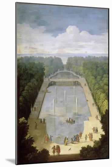 Bosquet De L'Île Royale and Bassin Du Miroir in the Gardens of Versailles-Etienne Allegrain-Mounted Giclee Print