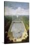 Bosquet De L'Île Royale and Bassin Du Miroir in the Gardens of Versailles-Etienne Allegrain-Stretched Canvas