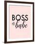 Boss Babe-Anna Quach-Framed Art Print