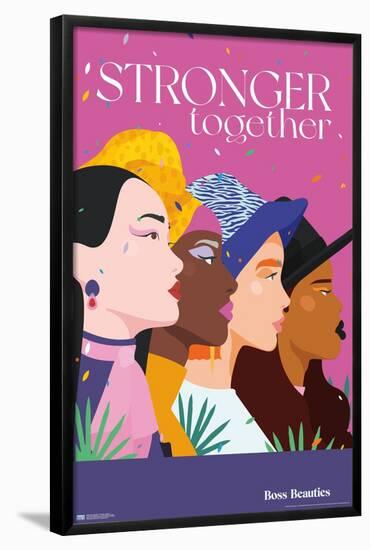 Boss Beauties - Stronger Together-Trends International-Framed Poster