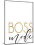 Boss Mode-Anna Quach-Mounted Art Print