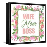 Boss Mom-Kimberly Allen-Framed Stretched Canvas