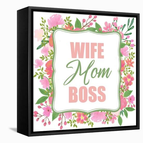 Boss Mom-Kimberly Allen-Framed Stretched Canvas