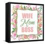 Boss Mom-Kimberly Allen-Framed Stretched Canvas