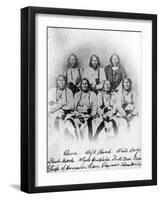 Bosse, Left Hand, White Wolf, Black Kettle, White Antelope, Bull Bear, Neva: Chiefs of Arapahoe,…-null-Framed Photographic Print