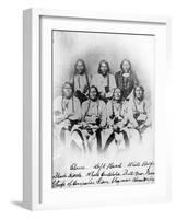 Bosse, Left Hand, White Wolf, Black Kettle, White Antelope, Bull Bear, Neva: Chiefs of Arapahoe,…-null-Framed Photographic Print