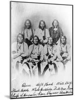 Bosse, Left Hand, White Wolf, Black Kettle, White Antelope, Bull Bear, Neva: Chiefs of Arapahoe,…-null-Mounted Photographic Print