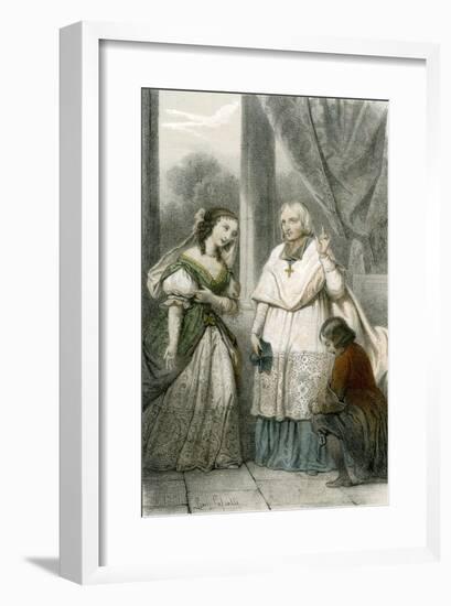 Bossuet Instructs-Louis Lassalle-Framed Art Print