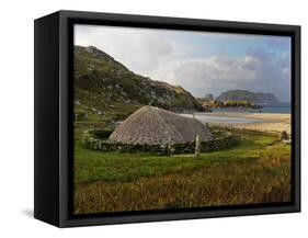 Bosta Iron Age House, Great Bernera Iron Age Village, Isle of Lewis, Western Isles, Scotland, Unite-Peter Richardson-Framed Stretched Canvas