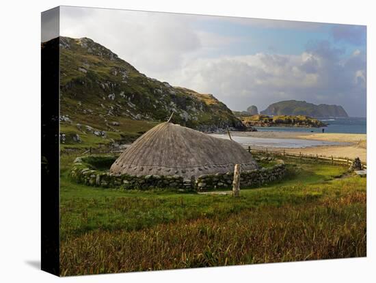 Bosta Iron Age House, Great Bernera Iron Age Village, Isle of Lewis, Western Isles, Scotland, Unite-Peter Richardson-Stretched Canvas