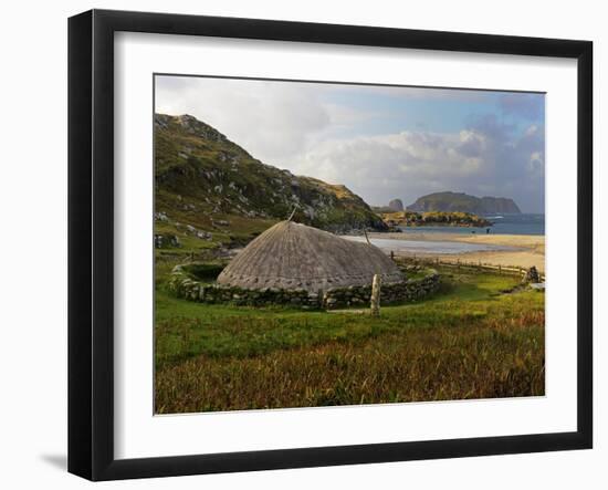 Bosta Iron Age House, Great Bernera Iron Age Village, Isle of Lewis, Western Isles, Scotland, Unite-Peter Richardson-Framed Photographic Print