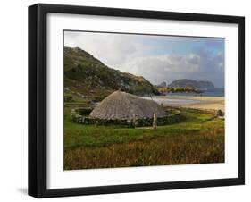 Bosta Iron Age House, Great Bernera Iron Age Village, Isle of Lewis, Western Isles, Scotland, Unite-Peter Richardson-Framed Photographic Print