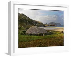 Bosta Iron Age House, Great Bernera Iron Age Village, Isle of Lewis, Western Isles, Scotland, Unite-Peter Richardson-Framed Photographic Print