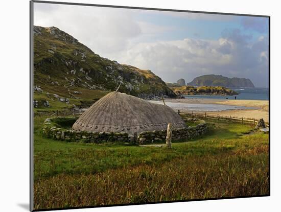 Bosta Iron Age House, Great Bernera Iron Age Village, Isle of Lewis, Western Isles, Scotland, Unite-Peter Richardson-Mounted Photographic Print