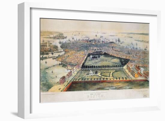 Boston, 1850-John Bachmann-Framed Giclee Print