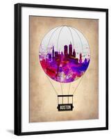 Boston Air Balloon-NaxArt-Framed Art Print