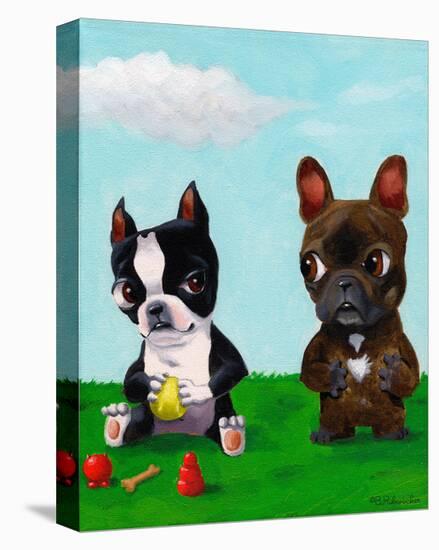 Boston and Frenchie-Brian Rubenacker-Stretched Canvas