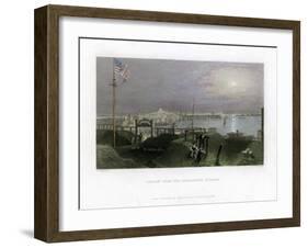 Boston as Seen from the Dorchester Heights, USA, 1838-James Tibbitts Willmore-Framed Giclee Print