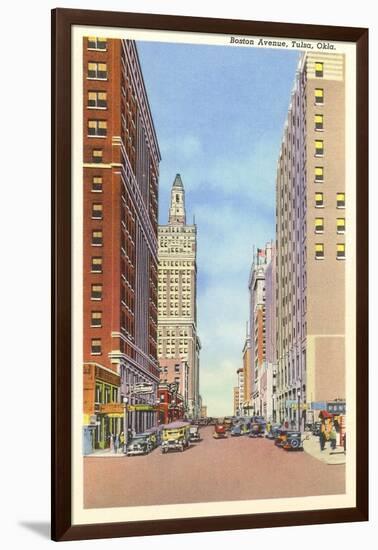 Boston Avenue, Tulsa, Oklahoma-null-Framed Art Print