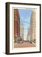 Boston Avenue, Tulsa, Oklahoma-null-Framed Art Print