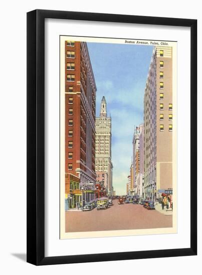 Boston Avenue, Tulsa, Oklahoma-null-Framed Art Print