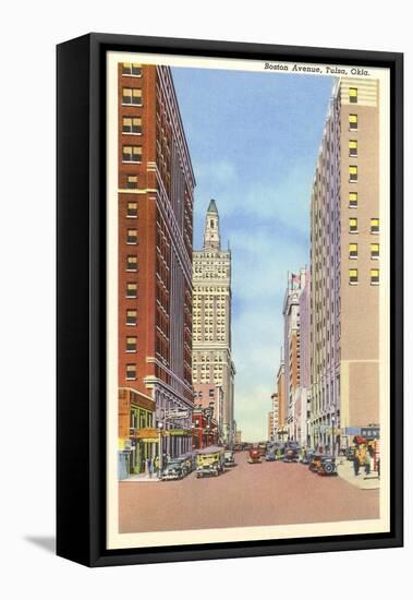 Boston Avenue, Tulsa, Oklahoma-null-Framed Stretched Canvas