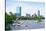 Boston Back Bay with Sailing Boat and Urban Building City Skyline in the Morning.-Songquan Deng-Stretched Canvas