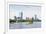 Boston Back Bay with Sailing Boat and Urban Building City Skyline in the Morning.-Songquan Deng-Framed Photographic Print