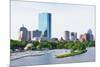 Boston Back Bay with Sailing Boat and Urban Building City Skyline in the Morning.-Songquan Deng-Mounted Photographic Print