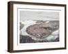 Boston Bird's Eye View from the North, Circa 1877, USA, America-John Bachmann-Framed Giclee Print