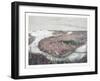 Boston Bird's Eye View from the North, Circa 1877, USA, America-John Bachmann-Framed Giclee Print